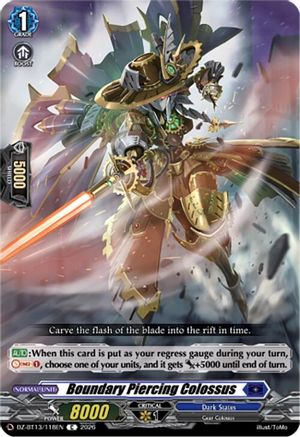 Boundary Piercing Colossus (DZ-BT13/118EN) - DZ-BT13: Parallactic Clash