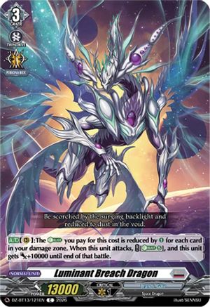 Luminant Breach Dragon (DZ-BT13/121EN) - DZ-BT13: Parallactic Clash