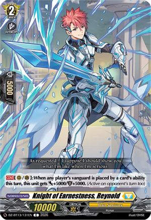 Knight of Earnestness, Reynold (DZ-BT13/131EN) - DZ-BT13: Parallactic Clash