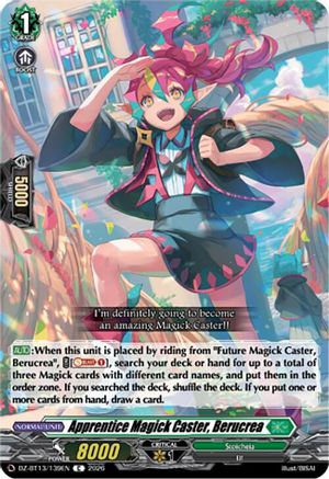 Apprentice Magick Caster, Berucrea (DZ-BT13/139EN) - DZ-BT13: Parallactic Clash