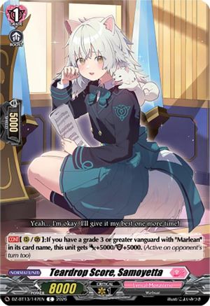 Teardrop Score, Samoyetta (DZ-BT13/147EN) - DZ-BT13: Parallactic Clash