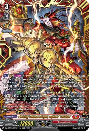 Piercing Thunder Dragon, Alphard "Fantome" (FFR) (DZ-BT13/FFR01EN) - DZ-BT13: Parallactic Clash