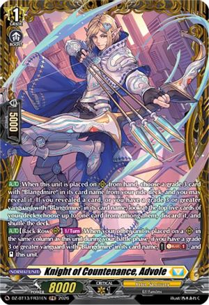 Knight of Countenance, Advole (FR) (DZ-BT13/FR31EN) - DZ-BT13: Parallactic Clash