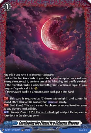 Enveloping the Planet is a Crimson Disease (FR) (DZ-BT13/FR56EN) - DZ-BT13: Parallactic Clash