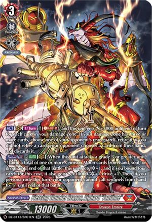 Piercing Thunder Dragon, Alphard "Fantome" (SR) (DZ-BT13/SR01EN) - DZ-BT13: Parallactic Clash