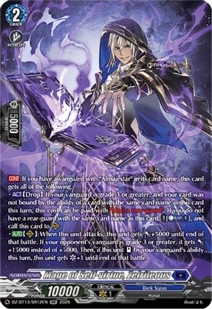 Mage of Self-virtue, Zelriteous (SR) (DZ-BT13/SR12EN) - DZ-BT13: Parallactic Clash