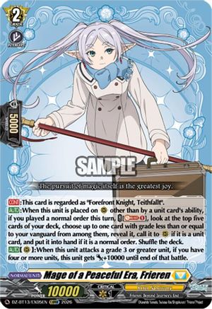 Mage of a Peaceful Era, Frieren (DZ-BT13/EX05EN) - DZ-BT13: Parallactic Clash