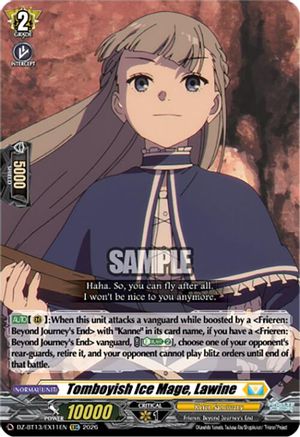 Tomboyish Ice Mage, Lawine (DZ-BT13/EX11EN) - DZ-BT13: Parallactic Clash