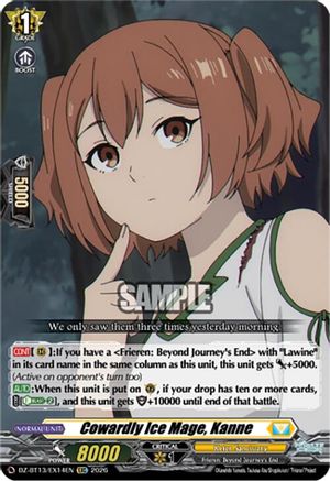 Cowardly Ice Mage, Kanne (DZ-BT13/EX14EN) - DZ-BT13: Parallactic Clash