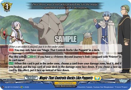 Magic That Controls Rocks Like Puppets (DZ-BT13/EX26EN) - DZ-BT13: Parallactic Clash
