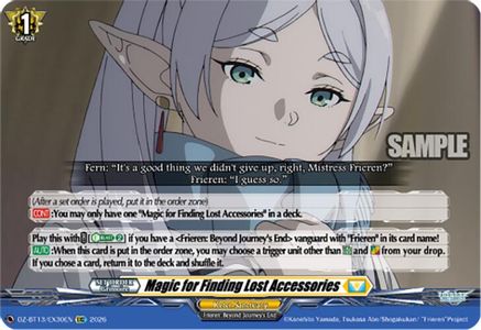 Magic for Finding Lost Accessories (DZ-BT13/EX30EN) - DZ-BT13: Parallactic Clash