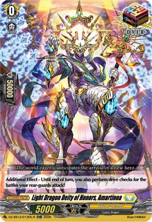 Light Dragon Deity of Honors, Amartinoa (TDR) (DZ-SS13/013EN-R) - DZ-SS13: Blaster Blade Start Deck