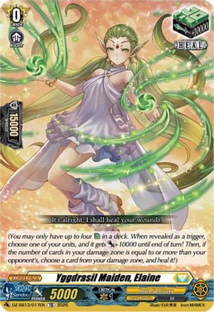 Yggdrasil Maiden, Elaine (DZ-SS13/017EN) - DZ-SS13: Blaster Blade Start Deck