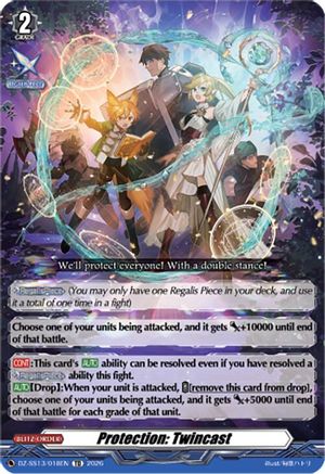 Protection: Twincast (DZ-SS13/018EN) - DZ-SS13: Blaster Blade Start Deck