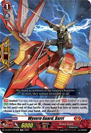 Wyvern Guard, Barri (DZ-SS14/012EN) - DZ-SS14: Dragonic Overlord Start Deck