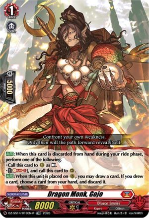 Dragon Monk, Gojo (TDR) (DZ-SS14/010EN-R) - DZ-SS14: Dragonic Overlord Start Deck