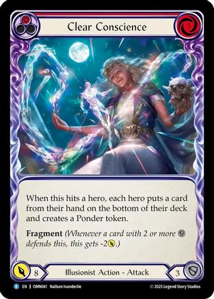 Clear Conscience (Red) (OMN041) - Omens of the Third Age Rainbow Foil