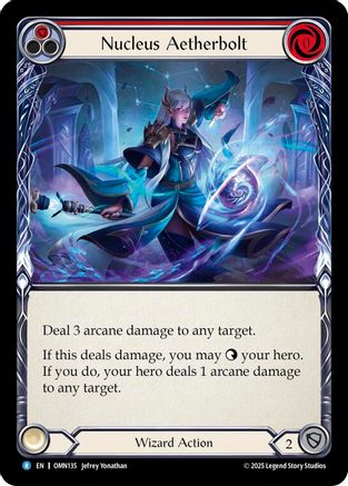 Nucleus Aetherbolt (Red) (OMN135) - Omens of the Third Age Rainbow Foil