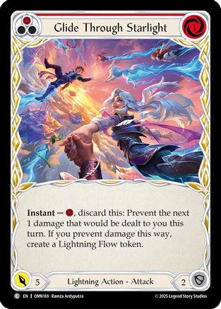 Glide Through Starlight (Red) (OMN169) - Omens of the Third Age Rainbow Foil