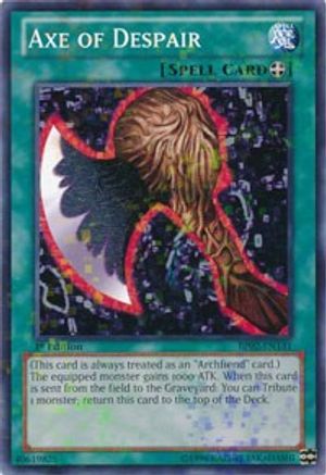 Axe of Despair (Mosaic Rare) (BP02-EN131) - Battle Pack 2: War of the Giants Unlimited