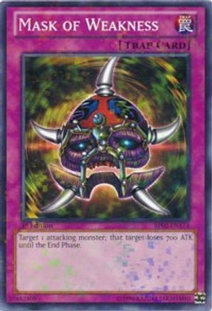 Mask of Weakness (Mosaic Rare) (BP02-EN174) - Battle Pack 2: War of the Giants 1st Edition