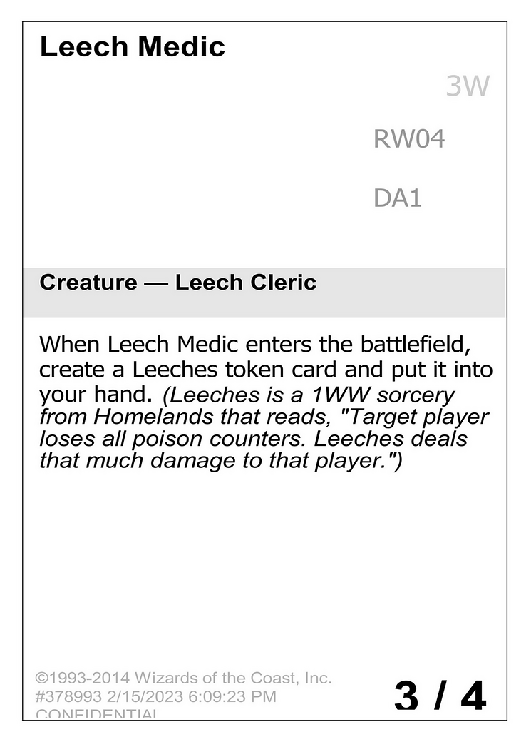 Leech Medic (UNK-RW04) - Unknown Event