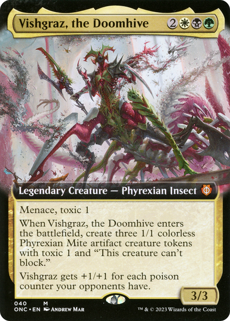 Vishgraz, the Doomhive (Extended Art) (ONC-040) - Phyrexia: All Will Be One Commander: (Extended Art) Foil