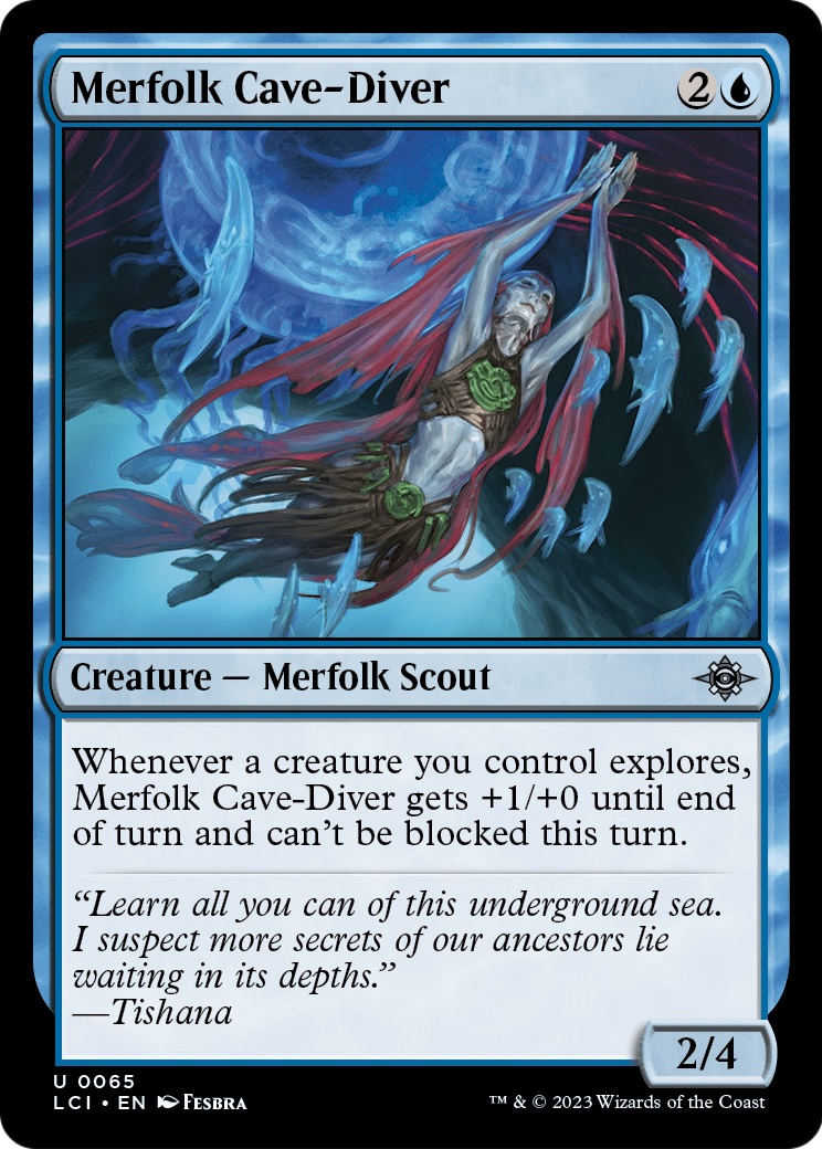 Merfolk Cave-Diver (LCI-065) - The Lost Caverns of Ixalan