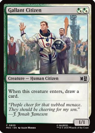 Gallant Citizen (MSC-820) - Commander: Marvel Super Heroes Foil