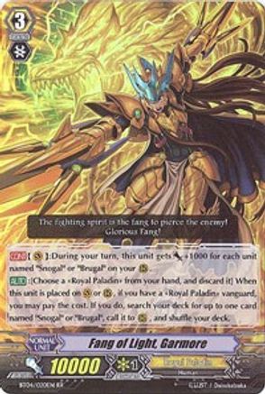Fang of Light, Garmore (BT04/020EN) - Eclipse of Illusionary Shadows
