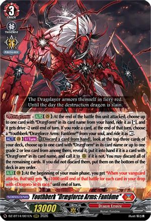 Youthberk "Draegforce Arms: Fantome" (DZ-BT14/001EN) - DZ-BT14: Envoys of the Crimson Moon