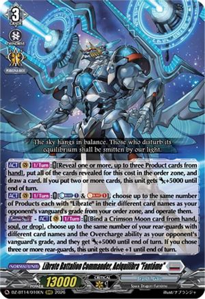 Librate Battalion Commander, Aelquilibra "Fantome" (DZ-BT14/010EN) - DZ-BT14: Envoys of the Crimson Moon