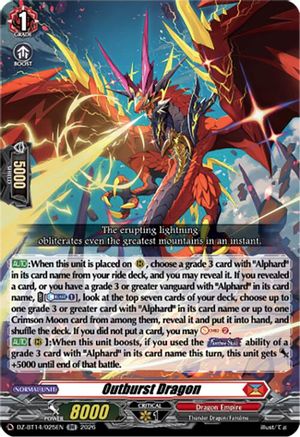 Outburst Dragon (DZ-BT14/025EN) - DZ-BT14: Envoys of the Crimson Moon