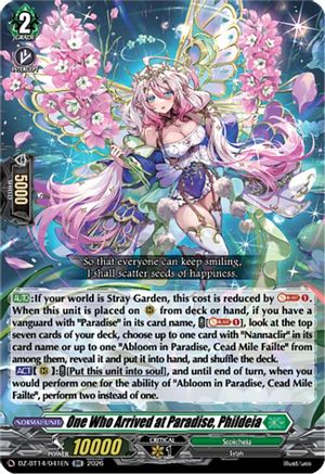 One Who Arrived at Paradise, Phildeia (DZ-BT14/041EN) - DZ-BT14: Envoys of the Crimson Moon