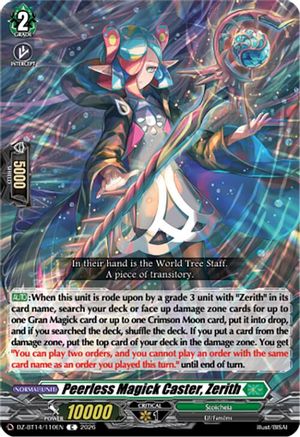 Peerless Magick Caster, Zerith (DZ-BT14/110EN) - DZ-BT14: Envoys of the Crimson Moon