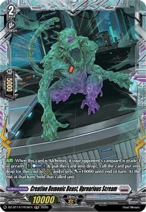 Creation Demonic Beast, Uproarious Scream (FR) (DZ-BT14/FR18EN) - DZ-BT14: Envoys of the Crimson Moon