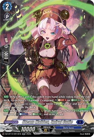 Steam Maiden, Spiral Cutie (SR) (DZ-BT14/SR10EN) - DZ-BT14: Envoys of the Crimson Moon