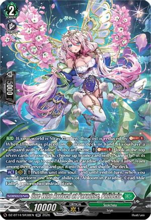 One Who Arrived at Paradise, Phildeia (SR) (DZ-BT14/SR38EN) - DZ-BT14: Envoys of the Crimson Moon