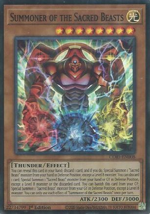 Summoner of the Sacred Beasts (CORI-EN008) - Chaos Origins 1st Edition