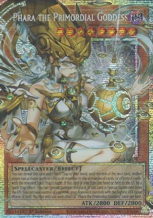 Phara the Primordial Goddess (Starlight Rare) (Extended Art) (CORI-EN022) - Chaos Origins 1st Edition