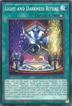 Light and Darkness Ritual (CORI-EN044) - Chaos Origins 1st Edition