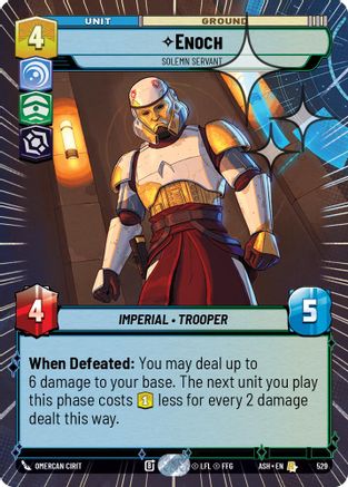 Enoch - Solemn Servant (Hyperspace Foil) (529) - Ashes of the Empire Foil