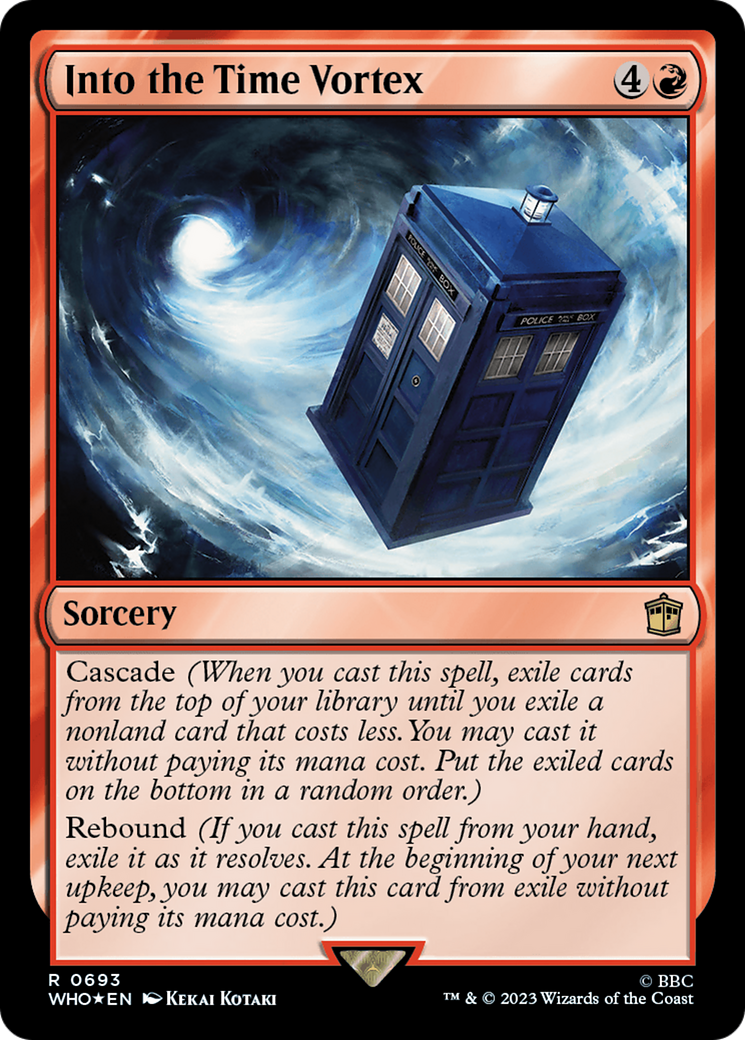 Into the Time Vortex (Surge Foil) (WHO-693) - Doctor Who Foil
