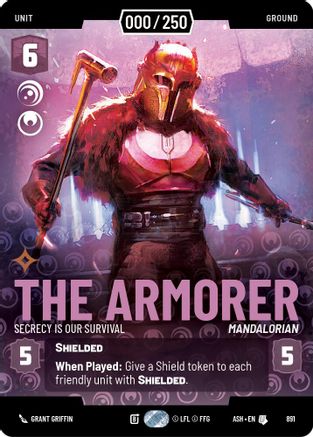 The Armorer - Secrecy is Our Survival (Serialized) (891) - Ashes of the Empire Foil