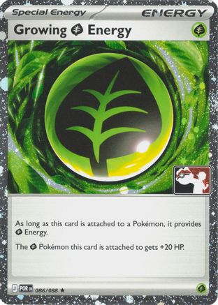 Growing Grass Energy 086/088 - Holofoil Prize Pack Series Cards - Rare