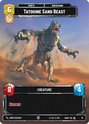 Tatooine Sand Beast (19) - Ashes of the Empire Weekly Play Promos