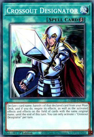 Crossout Designator (LAVD-ENL21) - Legendary Arc-V Decks 1st Edition