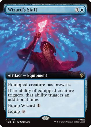 Wizard's Staff (Extended Art) (HOB-294) - The Hobbit Foil