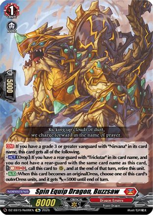 Spin Equip Dragon, Buzzsaw (DZ-SS15/Re06EN) - DZ-SS15: The Legendary Vanguards
