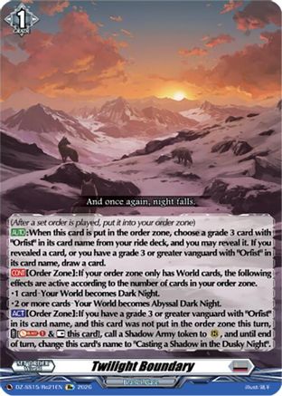 Twilight Boundary (DZ-SS15/Re21EN) - DZ-SS15: The Legendary Vanguards